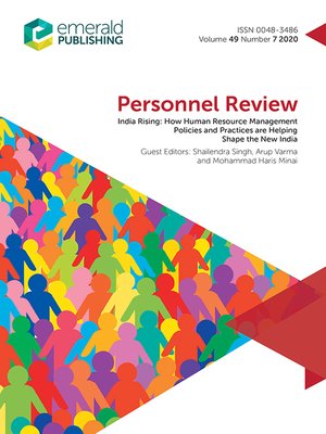 cover image of Personnel Review, Volume 49, Number 7